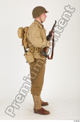 Whole Body Man White Army Uniform Average Standing Clothes photo references